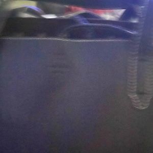 Kate Spade black tote with brown and whit dot lining- never used